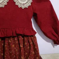 پیراهن عروسکی یلدایی سایز یک|کفش و لباس بچه|زاهدان, |دیوار