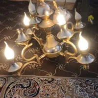 لوسترآبکاری طلاجنس برنج|لوستر و چراغ آویز|قم, شهرک فاطمیه|دیوار