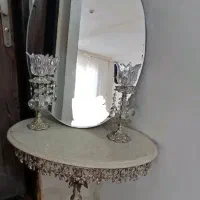 آیینه و شمعدان برنز