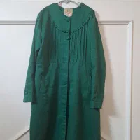 مانتو سبز‌یشمی  پاییزه