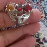 انگشتر یاقوت زمرد گارنت سبز زبرجد اوپال شجر|جواهرات|کرمان, |دیوار