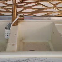 سینک گرانیتی|آب‌چکان و نظم‌دهنده ظروف|تهران, شهرآرا|دیوار