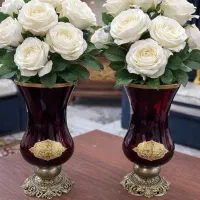 گلدان کریستال جفت