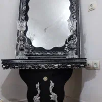 آینه و شمعدان در حد نو کاملا سالم
