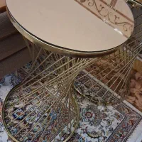 میز عسلی فلزی طلایی نو|مبلمان خانگی و میز عسلی|ملارد, |دیوار