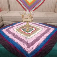 رومیزی قلاب بافی