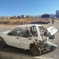 پراید ۸۸ تصادفی دوگانه تصادفی