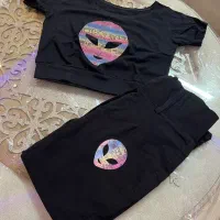 بافت ، شلوارلی  قد ۹۰،ست زیبا