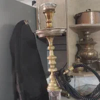 قلیون برنجی اصل و قدیمی با کام دهی خوب همراه کیف