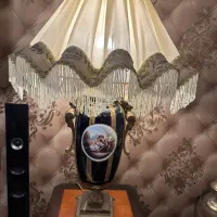 آباژور جنس چینی طلاکوب برنز دار