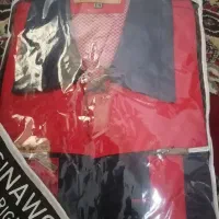 دوعدد لباس کار  1 عدد پوتین ایمنی سایز 45