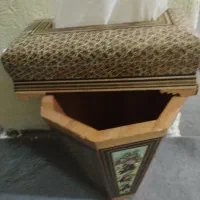سرویس خاتم ساعت وجا دستمال کاغذی چوب خاتم
