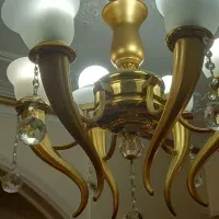 یک جفت لوستر طلایی ریبا