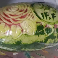 میوه آرایی هندوانه و کدو|صنایع دستی و سایر لوازم تزئینی|تهران, قصر فیروزه ۱|دیوار