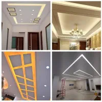 کناف تایل سقف کاذب کلیک دیوار جداکننده پیش ساخته|خدمات پیشه و مهارت|یزد, |دیوار