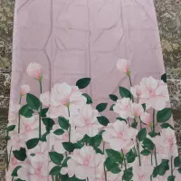 دو لنگه پرده نو چوب پرده اهنی 6عدد|پرده، رانر، رومیزی|پرند, فاز ۵|دیوار