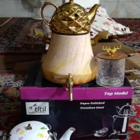 کتری قوری لعابی کف چدن|سماور، چایساز، قهوهساز|مشهد, نوده|دیوار