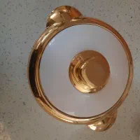 ۴ تیکه گرم نگه دارنده سفید طلایی غذا به شرط نو|ظروف سرو و پذیرایی|قم, انصارالحسین|دیوار