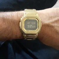 جی شاک اصل ژاپن مدل استیل طلائی