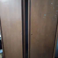 دو عدد کمد لباس ودراور آینه دار چوب گردو