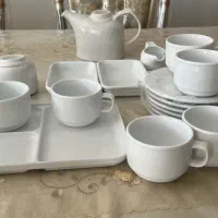 سرویس صبحانه خوری هتلی ۱۳ پارچه چینی زرین