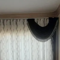 پرده حریر طرح دار