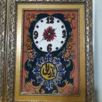 تابلو فرش ساعتدار دیوار