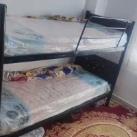 تخت فلزی دوطبقه|تخت و سرویس خواب|آزادشهر, |دیوار