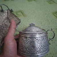 قندان و سبد نقره اصل