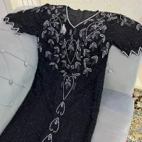 پیراهن و لباس مجلسی زنانه منجق دوزی شده خارجی