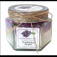 شمع دست‌ساز معطر لوندر