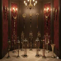 پاشنه‌کش زمینی و دیواری لوکس فلزی و برنجی