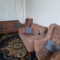 دوتخته فرش ۱۲ متری سورمه ای زرشکی تمام نخ|فرش|تهران, امیریه|دیوار