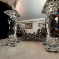 آینه شمعدان چینی کریستال اتو پلوپز و کلیه....|ظروف سرو و پذیرایی|اصفهان, مرداویج|دیوار