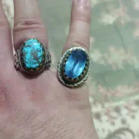 یک جفت انگشتر نقره فاخر