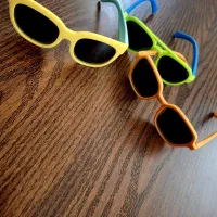 عینک دودی استفاده نشده