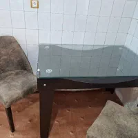 میز نهار خوری با دو عدد صندلی|میز و صندلی غذاخوری|ایلام, |دیوار