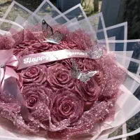 دسته گل روبانی|گل مصنوعی|ارومیه, |دیوار