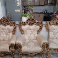 ست 9 نفره مبل سلطنتی به همراه ویترین و میز تلوزیون|مبلمان خانگی و میز عسلی|رباط‌کریم, نصیرشهر|دیوار
