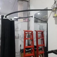 اتاق پرو پرده ای با میله|پرده، رانر، رومیزی|گلبهار, شهر جدید گلبهار|دیوار