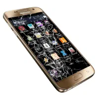 گوشی سوخته و شکسته