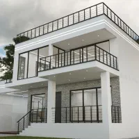 طراحی ویلا ساختمان سازه نما سه بعدی نظارت بر اجرا