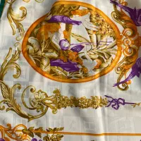 روسری ابریشم ۱۴۰ قواره دور دست دوز هرمس هک شدهه|لباس|آفتاب, |دیوار