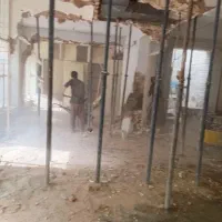 تخریب وکندکاری کل مناطق اهوازباوسایل