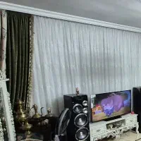 پرده با دستک مخمل