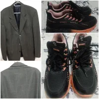 کت مردانه و کفش کتونی زنانه