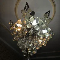 لوستر پذیرایی ۶شاخه ۲عددبرنجی