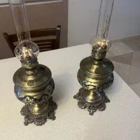 یک جفت چراغ نفتی نو