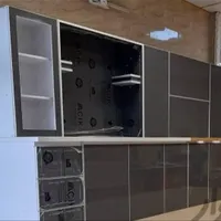 رنگ بتنی کابینت ساده و طرح دار جدید|مصالح و تجهیزات ساختمان|رشت, جانبازان|دیوار