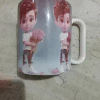 ماگ سفید طرح دار